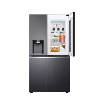 Lg REFRIGERADORA SIDE BY SIDE NEGRA DE 22.4P³ INSTAVIEW DOOR IN DOOR CRAFT ICE VS25XH